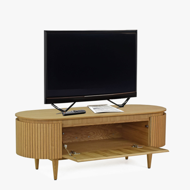 Zaoblená tv komoda barva dub , TV stolky, Tv Komody- 2