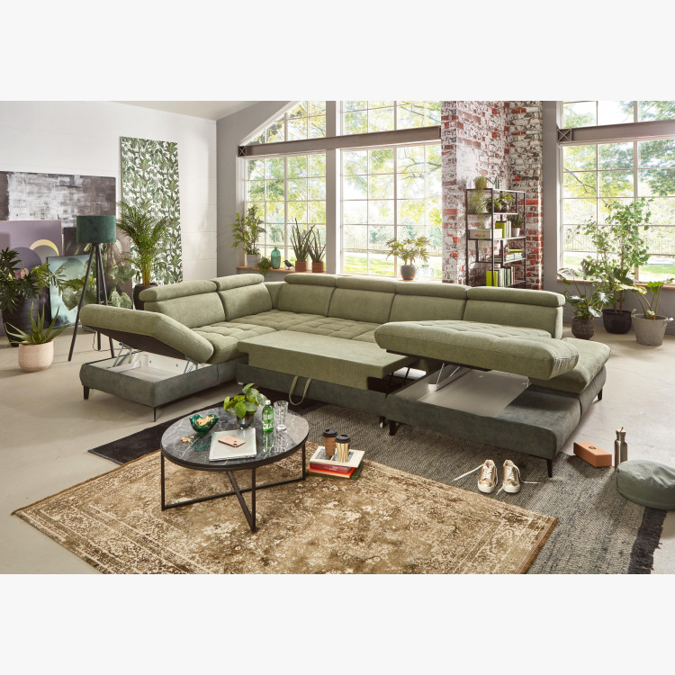 Plánovací sedací souprava do U s funkcemi Carolina , Sedačky- 2