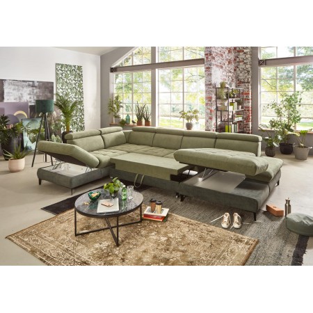 Plánovací sedací souprava do U s funkcemi Carolina , Sedačky- 2