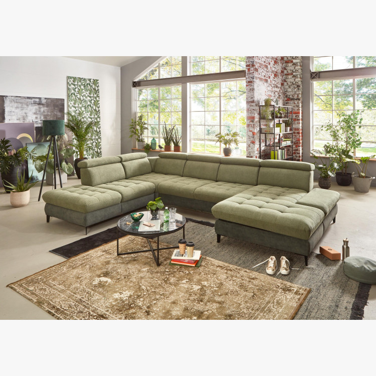 Plánovací sedací souprava do U s funkcemi Carolina , Sedačky- 4