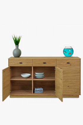 Komoda barva dub s 3D povrchem, Oslo , Komody- 1 2