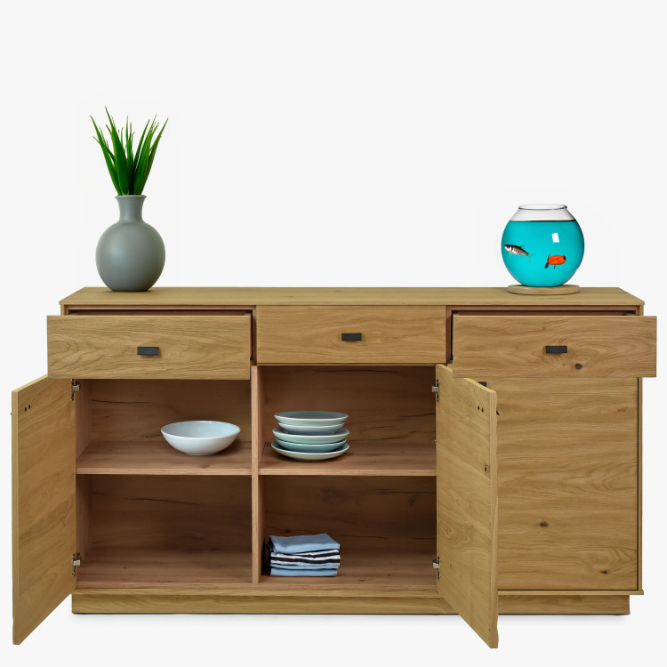 Komoda barva dub s 3D povrchem, Oslo , Komody- 7