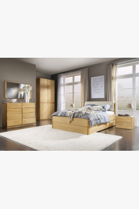 Dubový nočný stolík, Helsinki 82 Dub prírodný , Nočné stolíky- 1 2