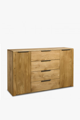 Eichenholz Kommode Schlafzimmer 4 Schubladen Soft-Close