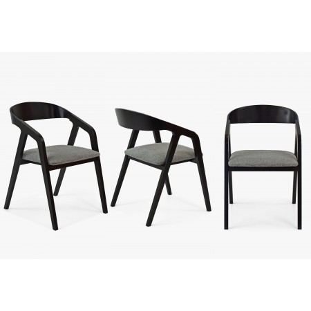 Černá dřevěná jídelní židle , Jídelní židle- 6