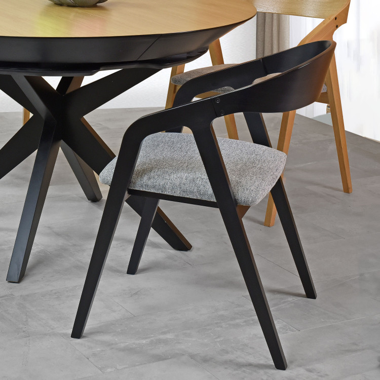 Černá dřevěná jídelní židle , Jídelní židle- 2