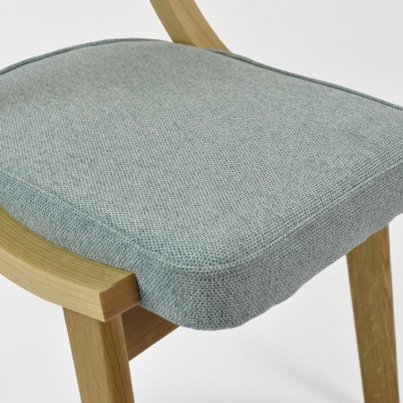 Jídelní židle dub s mátovým čalouněním , Jídelní židle- 6