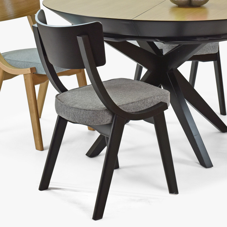 Černá dřevěná jídelní židle , Jídelní židle- 2