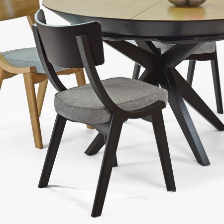 Černá dřevěná jídelní židle , Jídelní židle- 2