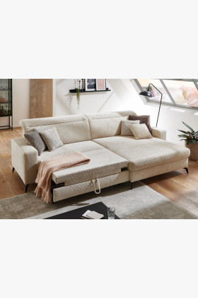 Rohová sedačka s manšestrovou látkou Boler, pravá , Rohové sedačky- 1 2