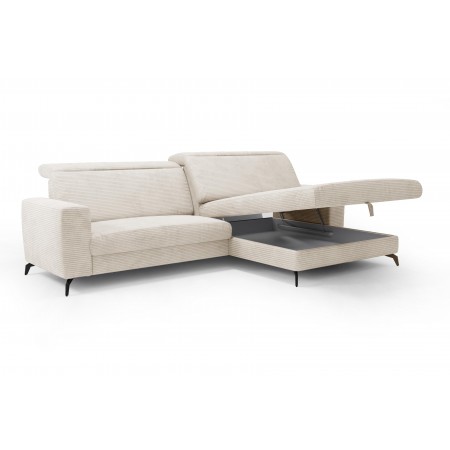 Rohová sedačka s manšestrovou látkou Boler, pravá , Rohové sedačky- 12