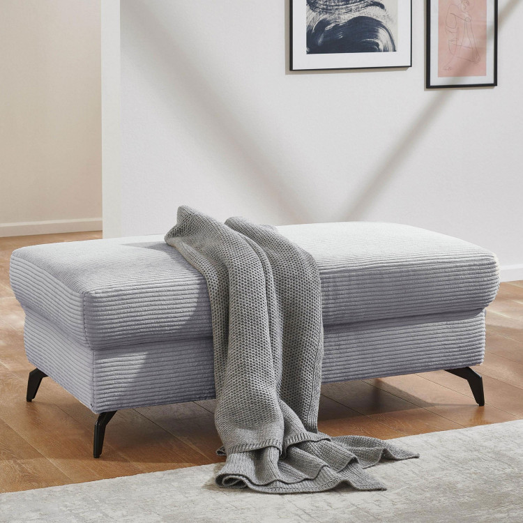 copy of Rohová sedačka s manšestrovou látkou Boler šedohnědá, levá , Křesla ke sedačkám - ušáky- 1