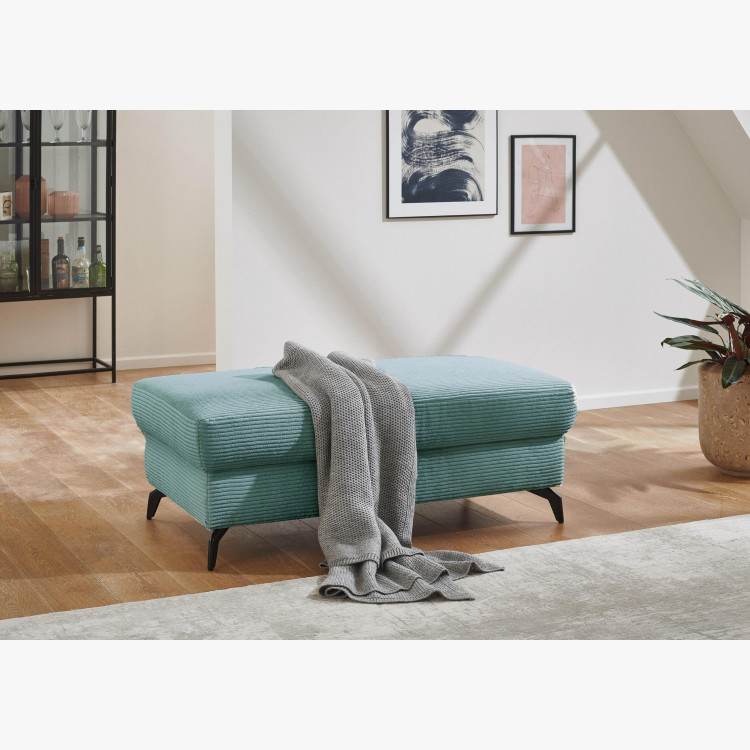 copy of Rohová sedačka s manšestrovou látkou Boler šedohnědá, levá , Křesla ke sedačkám - ušáky- 4