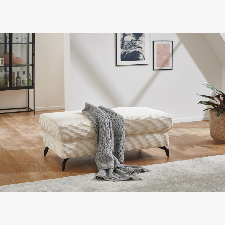 copy of Rohová sedačka s manšestrovou látkou Boler šedohnědá, levá , Křesla ke sedačkám - ušáky- 5