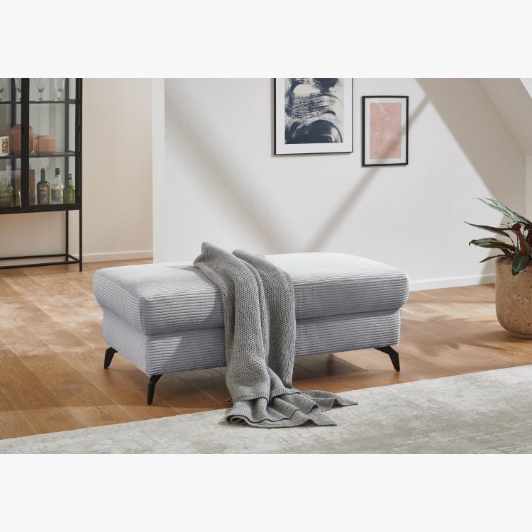 copy of Rohová sedačka s manšestrovou látkou Boler šedohnědá, levá , Křesla ke sedačkám - ušáky- 13