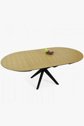 Kulatý jídelní stůl - rozkladací Ø127 cm , Jídelní stoly- 1 2