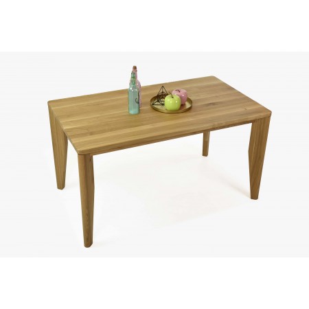 Set komfortní židle a stůl 140 x 80 masiv dub , Jídelní sety- 14