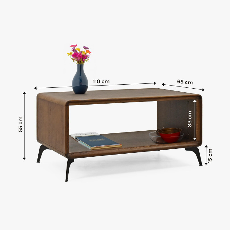 Konferenční stolek barva ořech na nožičkách , Konferenční stolky- 6