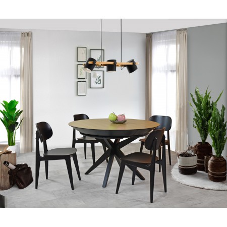 Celo dřevěná dubová židle , Jídelní židle- 7