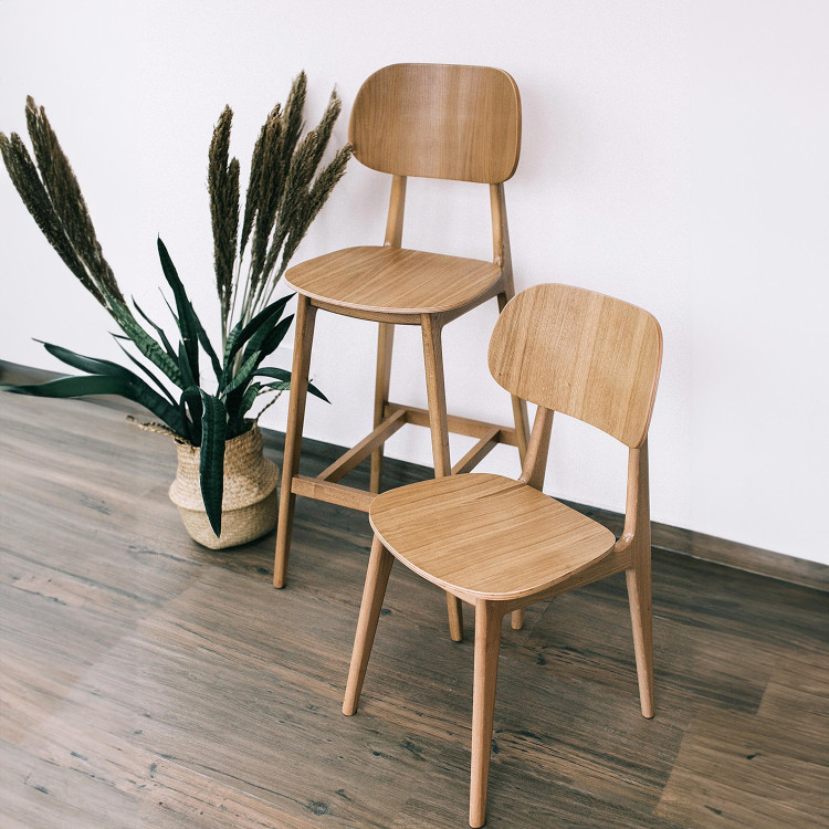 Celo dřevěná barová židle dubová , Barové židle- 2