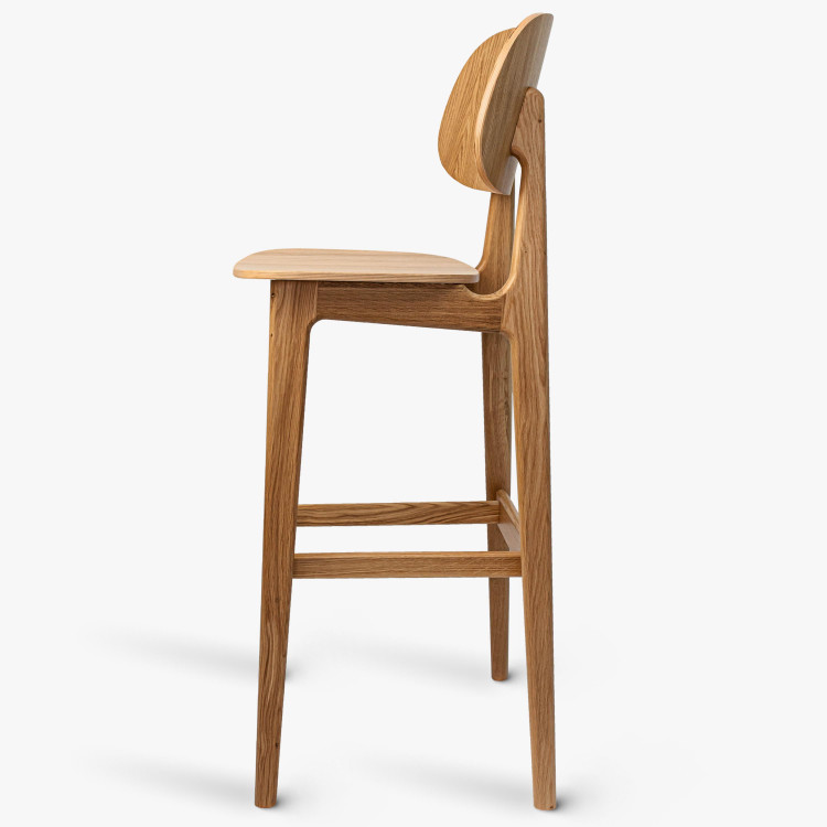 Celo dřevěná barová židle dubová , Barové židle- 5