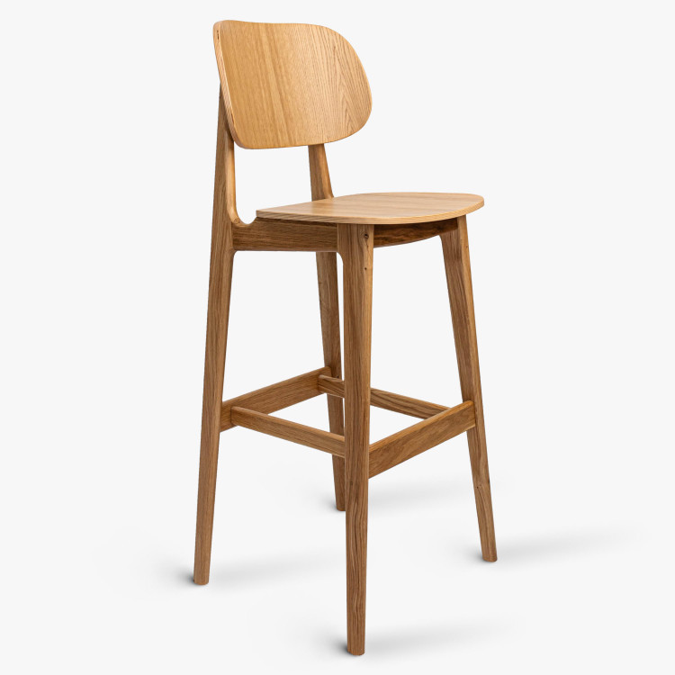 Celo dřevěná barová židle dubová , Barové židle- 1