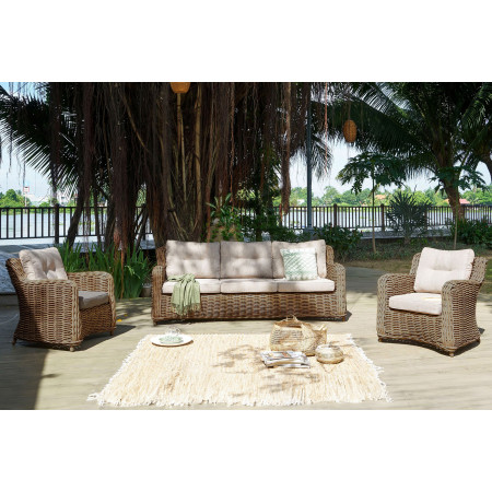 Ratanové záhradné sedenie hnedé, Barakaldo , Záhradné súpravy- 8