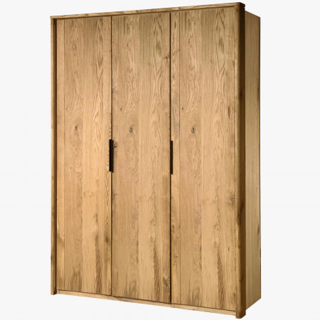Trojdverová šatníková skriňa dub, Texas 03 , Šatníky- 1