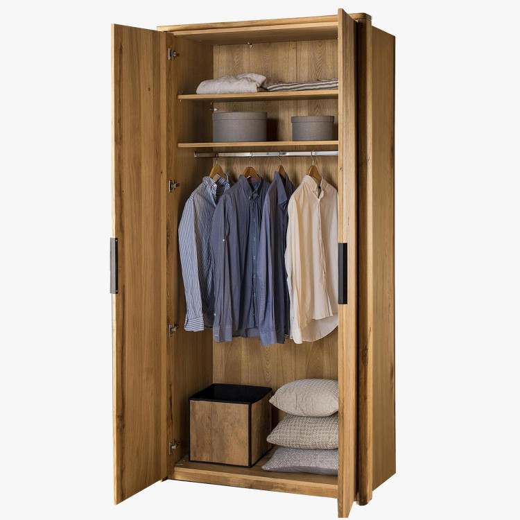 Dvojdverová šatníková skriňa dub, Texas 02 , Šatníky- 2