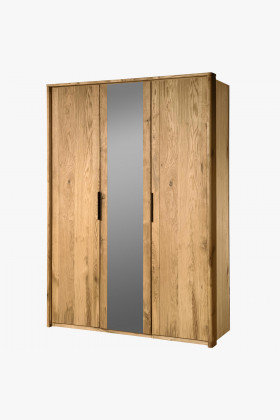 Trojdverová šatníková skriňa dub, Texas 13 , Šatníky- 1