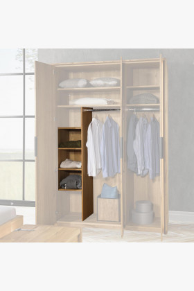 Polička s vešiakom na šatník texas 63 , kolekcia Texas - Spálňa- 1 2