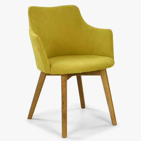 Kreslo s operadlom Bella - žlté , jedálenská stolička- 1