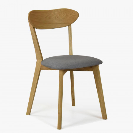 Retro jedálenská stolička svetlosivá, Helsinki , Jedálenské stoličky- 1