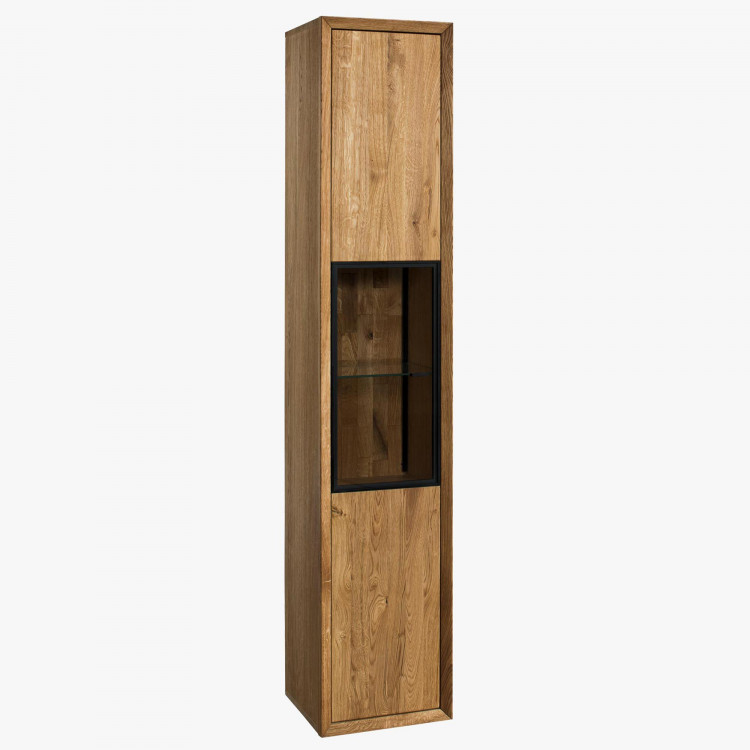 Dubová vitrína so sklom, vilo 11