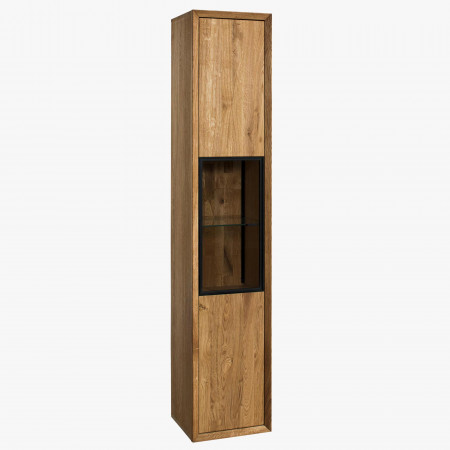 Dubová vitrína so sklom, vilo 11