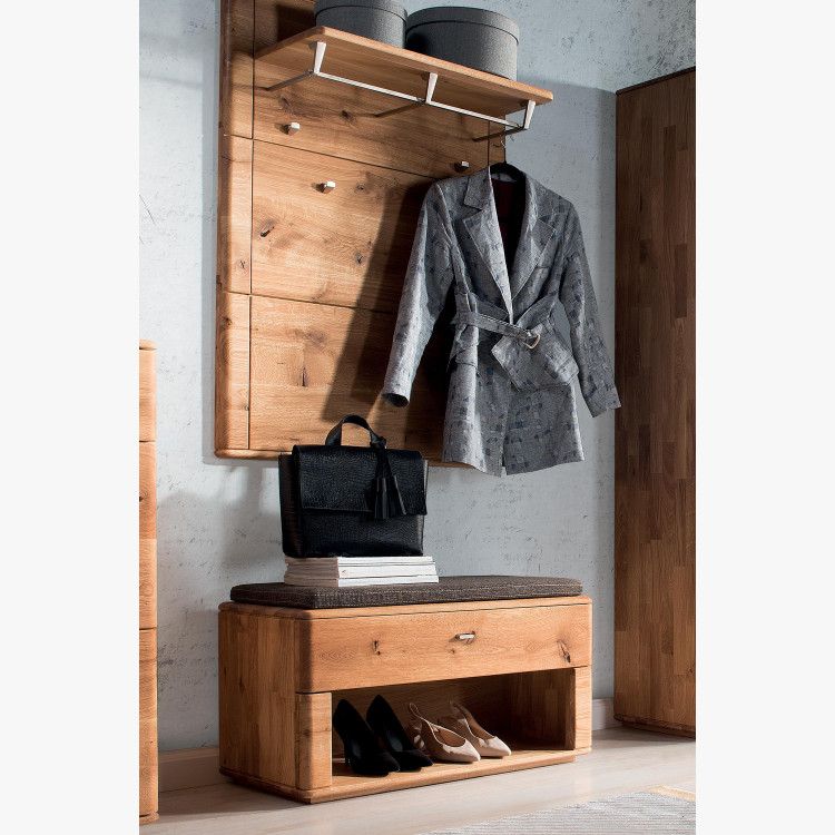 Skriňa na topánky do predsiene, dubový masív, typ Texas 60