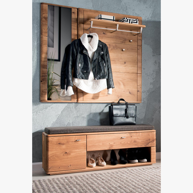 Masívna dubová lavica do predsiene, typ Texas 61