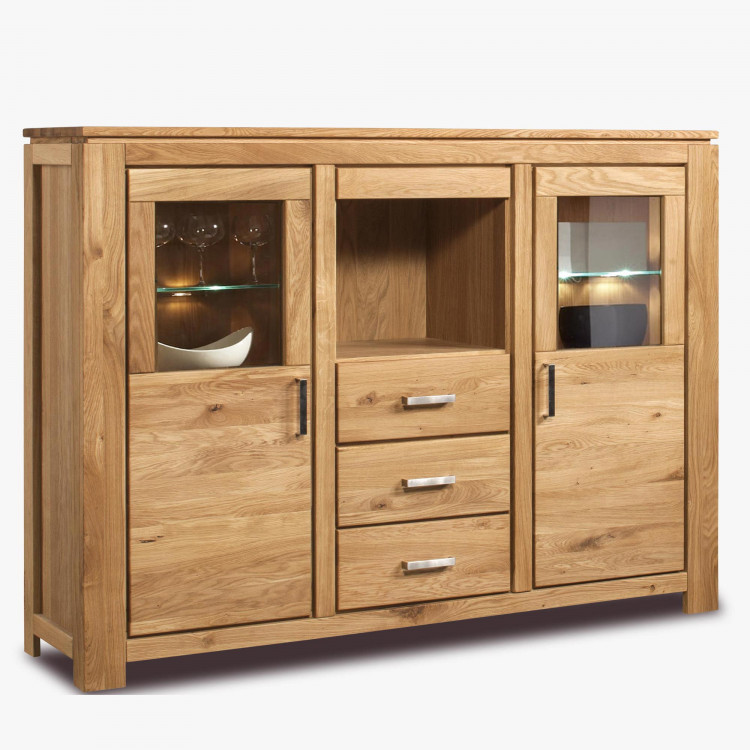 Drevený dubový príborník do jedálne, typ 47 , kolekcia New Line- 1