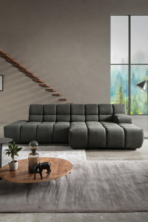 Moderní rohová sedačka pravá - modulární , Sedačky- 2