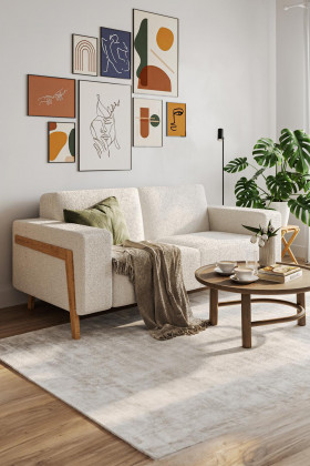 Sedačka pro tri ve skandinávském stylu , Obývák- 1 2