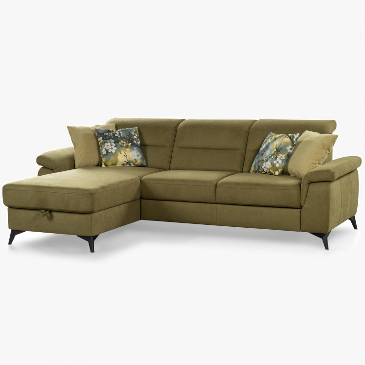 Rohová sedačka do bytů s funkcemi, roh v levo , Rohové sedačky- 1