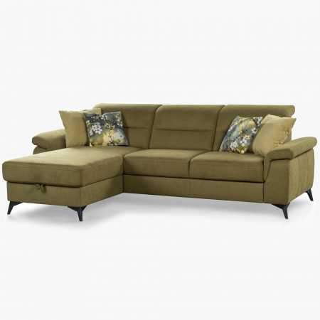 Rohová sedačka do bytů s funkcemi, roh v levo , Rohové sedačky- 1