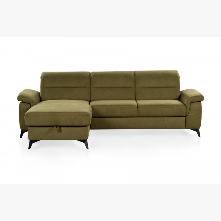 Rohová sedačka do bytů s funkcemi, roh v levo , Rohové sedačky- 4