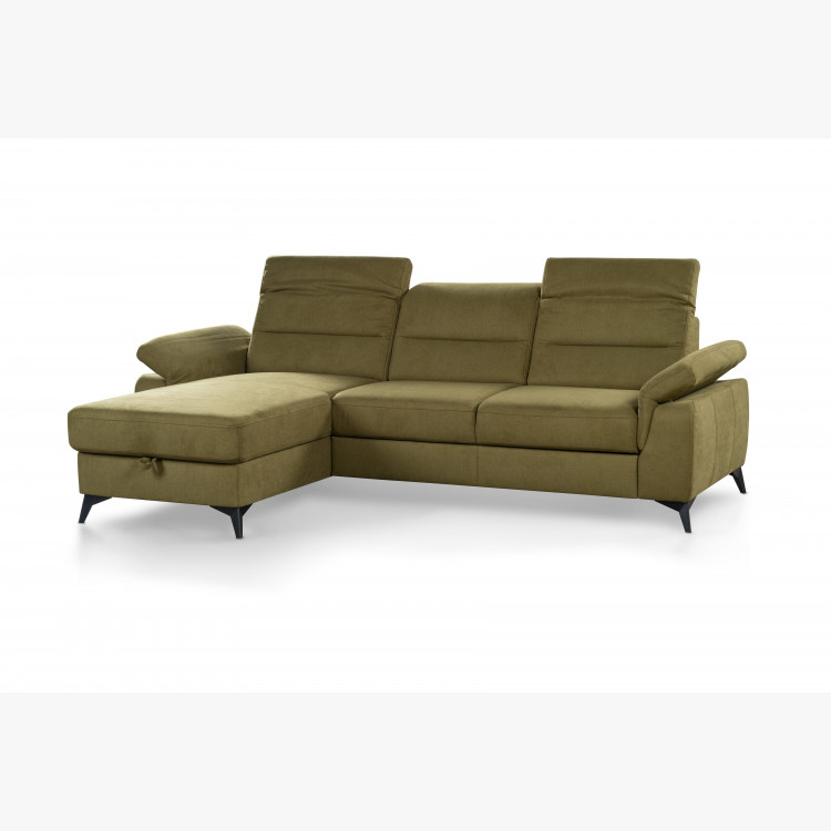 Rohová sedačka do bytů s funkcemi, roh v levo , Rohové sedačky- 5