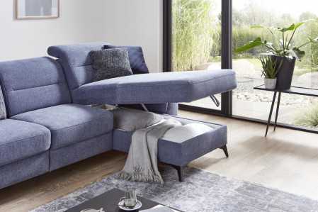 Sedačka ve tvaru u na nožičkách, leva , Sedačky- 5