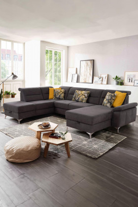 Sedačka ve tvaru u na nožičkách, leva , Sedačky- 1 2