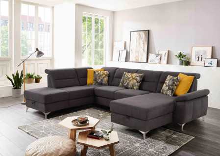 Sedačka ve tvaru u na nožičkách, leva , Sedačky- 3