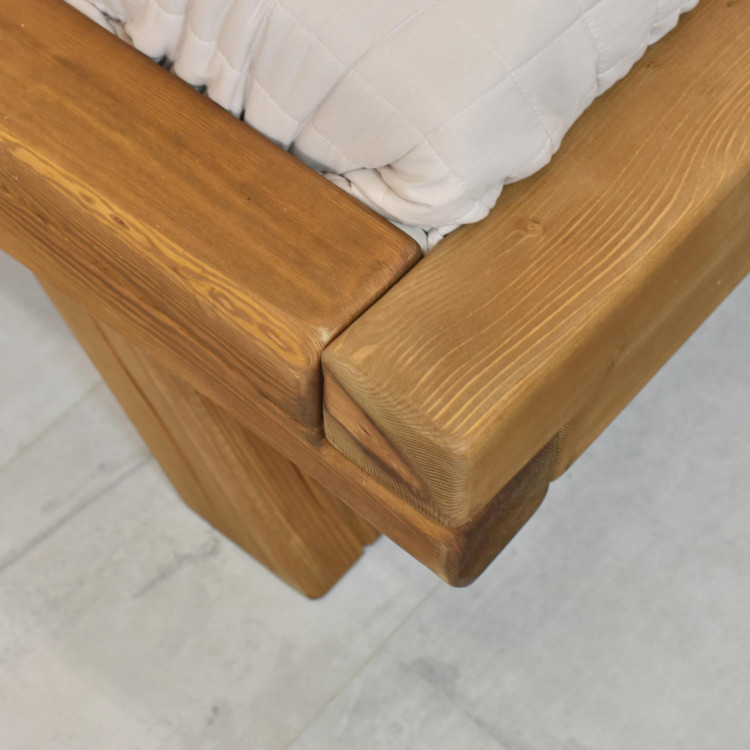 Jednolůžková postel z trámů Miky 90 x 200 cm , Jednolůžkové postele- 7