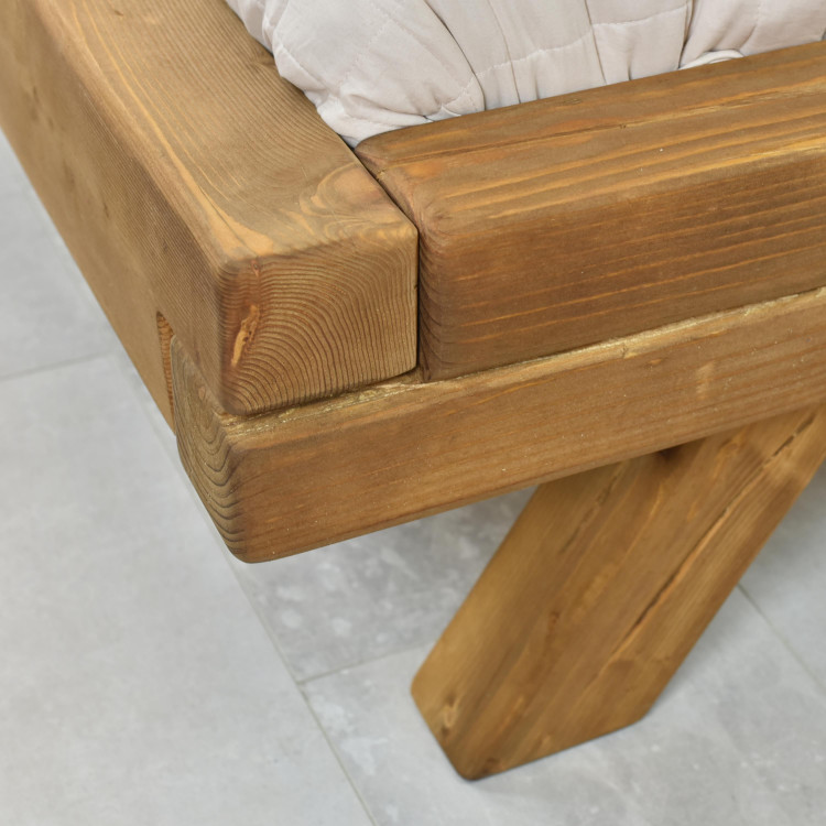 Jednolůžková postel z trámů Miky 90 x 200 cm , Jednolůžkové postele- 8