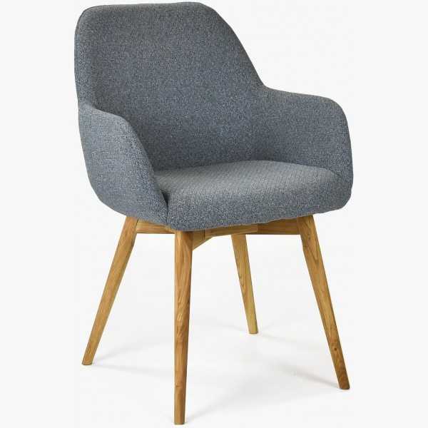 Designová židle s područkami, Sky tmavě šedá - zatial nezapinat , Jídelní židle- 3